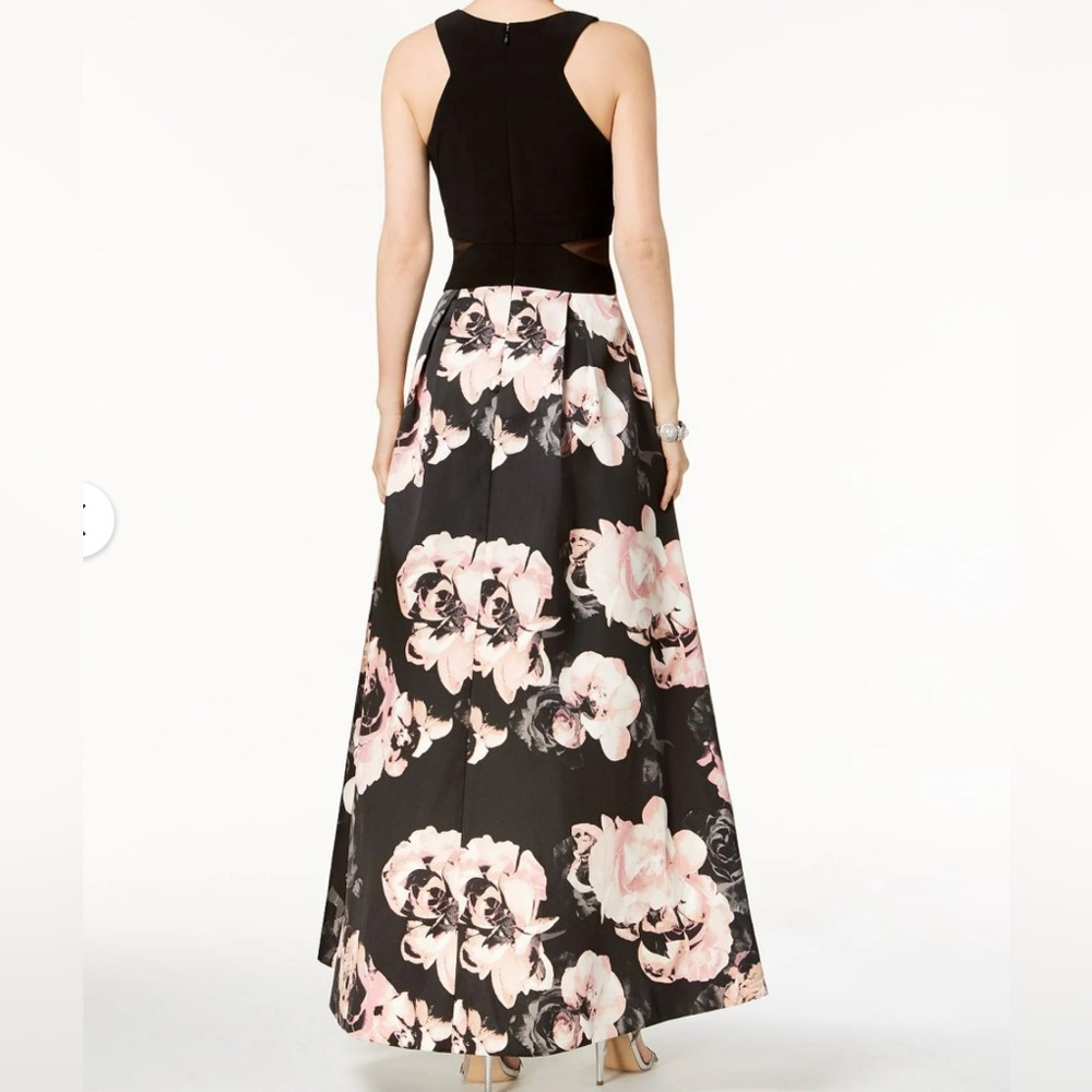 X by Xscape High Low Floral Halter Dress SZ 14 new with tags! - Picture 2 of 12